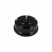 Выключатель однорычажковый, цвет nero (черный), тумблер серебро